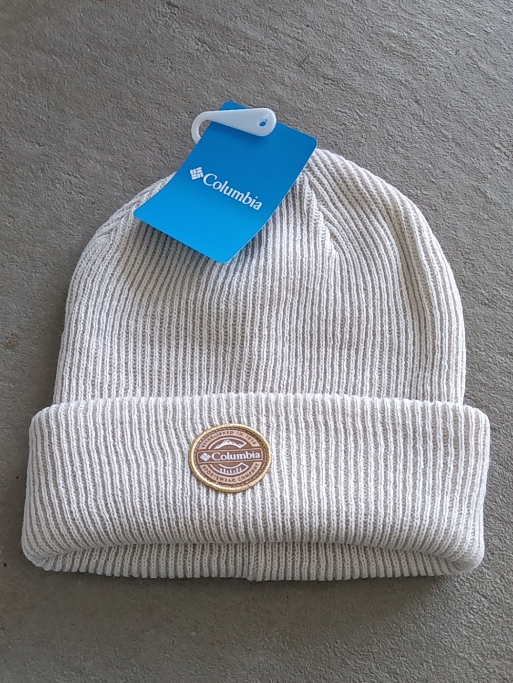 Columbia Off White Provisions Cuffed Beanie Hat